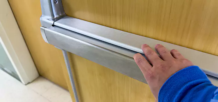 Installing a Push Bar on a Door Shenandoah